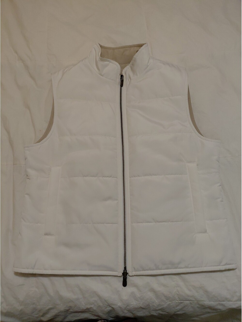 J. Hilburn Men's Sleeveless Vest Jacket Reversible Sz M Excellent Condition #258